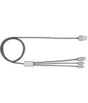 BrandCharger charging cable Trident 2+ | 3-in-1, gun metal, 1163691-411999999