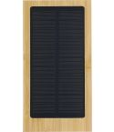 Power bank Elz | Bambus | Solarni | 10,000 mAh, smeđa, 1266572-011999999