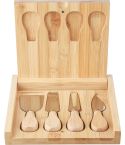 Tagliere per formaggi Zea | Bamboo | 4 pezzi, marrone, 1267539-011999999