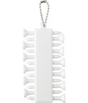 Set golf tee Aveline | Reciklirano | 15 kosov, bela, 1267823-002999999