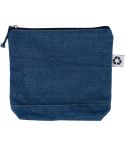 Borsa cosmetica in denim riciclato Orin, blu, 1349543-005999999
