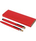 Set di penne in alluminio riciclato laccato Ilaria, 1351333