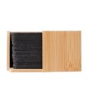 Set podstavkov Lawrence | Reciklirano | Bambusov etui, siva, 1014853-003999999