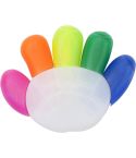 Evidenziatore Sierra | 5 colori | Forma di mano, personalizzato / multicolore, 3725-009999999