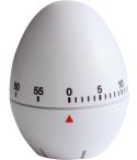Timer da cucina Ronan | Plastica | Forma a uovo, bianco, 6214-002999999