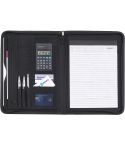Conference folder Rianna | Microfiber | A4 | With calculator, black, 8410-001999999