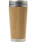 Bicchiere da viaggio Sabine | Bambù e acciaio inox | 400 ml, marrone, 8947-011999999