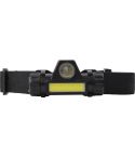 Lampada frontale Mina | Plastica | LED + COB | Ricaricabile USB-C, nero, 709344-001999999
