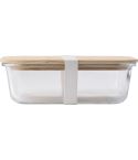 Lunchbox Nicole | Vetro | Coperchio in bambù | 900 ml, marrone, 839376-011999999