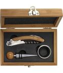 Vinski set Leonie | Bamboo | 3 komada, smeđa, 8721-011999999