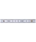 Righello Leon | Plastica | Pieghevole | 1 metro, bianco, 710433-002999999