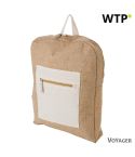 Jute backpack, brown, V0037-16