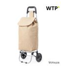 Jute foldable shopping trolley, mixed, V8259-00