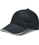 5 Panels cap with piping in 100% cotton, K18045