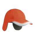 6-Panel winter cap in fluorescent colours in fleece and polyester, K18074