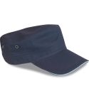 100% Cotton canvas military cap, K18095