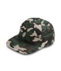 Cappellino rapper camouflage a 6 pannelli in 100% cotone, camuffare, K18102