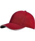 6 Panels sandwich cap in ottoman 100% polyester, K18122