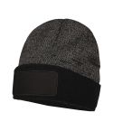 Reflective double layer hat in acrylic with cotton tag, black, K18125N