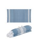 Fouta telo mare/pareo in 100% cotone riciclato (170 gr/m²), K18128