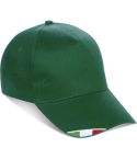 5 Panel cap in 100% cotton with italian flag, K18140