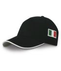 5 Panels cap with italian flag, K18144