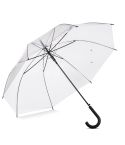 Poe prozoren avtomatski golf dežnik 27”, prozorna, K18205