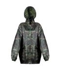 Giacca impermeabile mimetica in poliestere 190T e PVC, camuffare, K18517