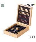 Kaspar, set da vino a tema scacchi, natural, AP734196