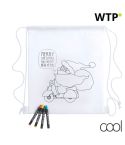 Kertran, colouring drawstring bag, white, AP781989-D