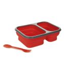 Lunch box in plastica e silicone, arancia, L19002