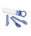 Apribottiglie con set di posate in metallo e plastica, L19004