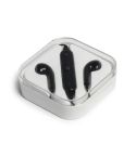 Auricolari Bluetooth in plastica con custodia, nero, M20040