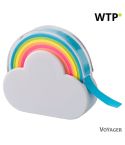 Dispenser di nastro memo cloud, note adesive, bianco, V2949-02
