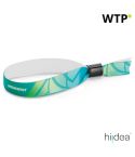 MENDOZA, bracciale con lanyard in poliestere, bianco, 94976-106