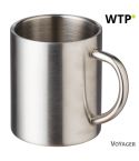 Tazza in metallo 250 ml, argento, V1538-32