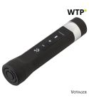 Multifunktionale LED-Taschenlampe, kabelloser Lautsprecher, Powerbank, Schwarz, V7267-03