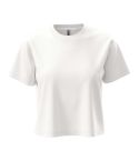Cropped T-Shirt mit Rundhalsausschnitt für Damen, MAN7610