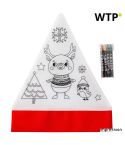 Cappello di Natale Maryse in non tessuto (80 gr/m²), rosso, 8291-048999999
