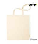 Organic cotton shopping bag, beige, V8165-20