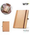 ORWELL, A5 notebook in bamboo and cork sheets with lined sheets, natural, 93281-160