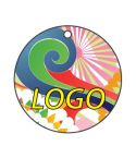 Art.01 Car air freshener with print. Shape circle: fi 71 mm. Eco quality. With printed paper card.