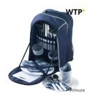 Picknick-Rucksack, Kühltasche, Blau, V6384-04