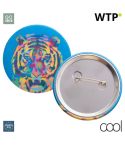 PinBadge RPET Maxi, značka s sponko, white, AP716725
