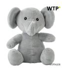Plüschelefant, grau, V1634-19