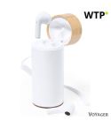 Power bank 4500 mAh, wireless earphones, white, V2034-02
