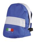 600D polyester rucksack with italian flag, blue royal, Q24064