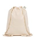 Natural knapsack in 100% organic cotton (200 gr/m²), natural, Q24086
