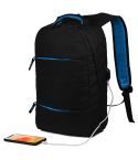 600D RPET 15 laptop rucksack with USB charge port, Q24095
