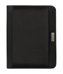 Microfiber and PU notebook folder, black, Q24114